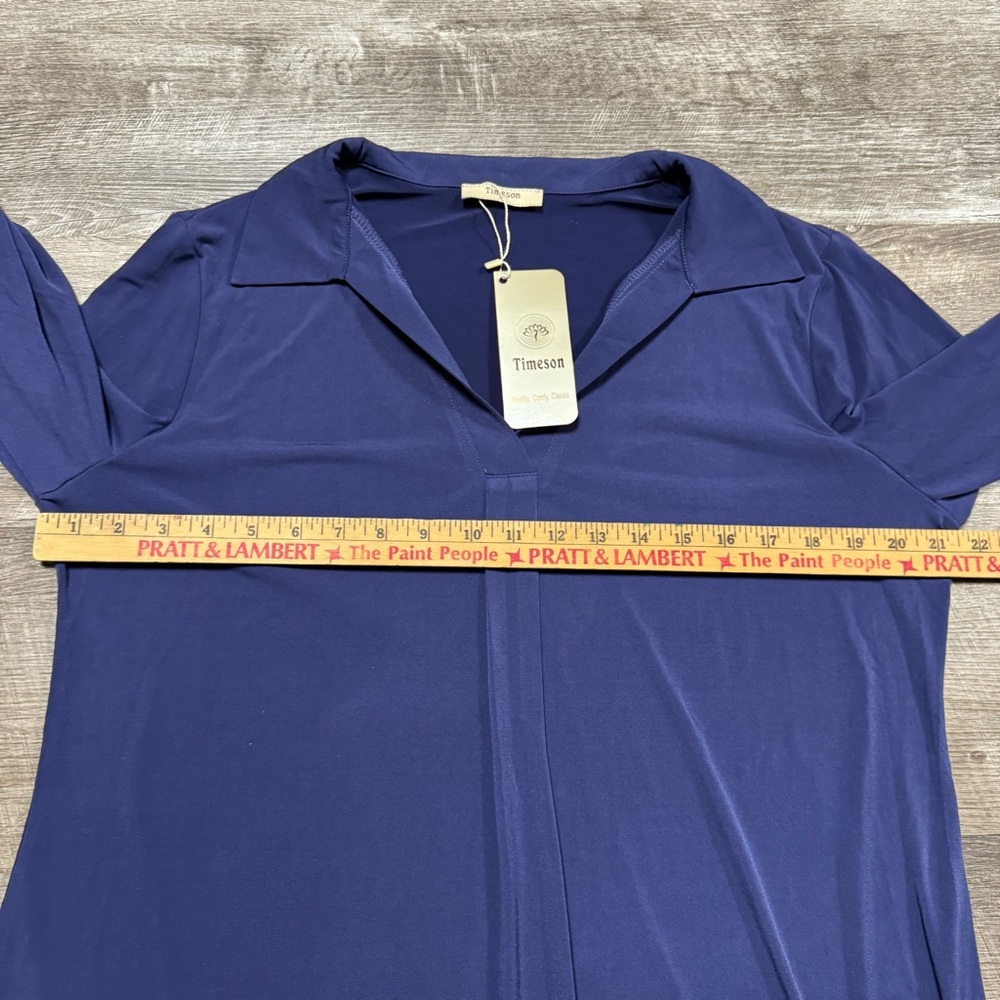 Timeson Quarter Sleeve Shirt Size XL NWT - Picture 5 of 7